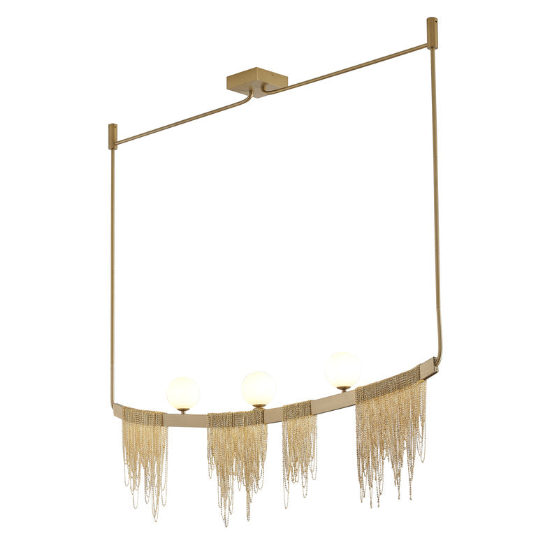 Gold Hairline Chandelier