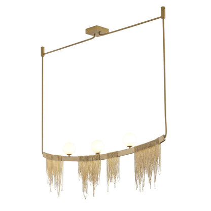 Gold Hairline Chandelier