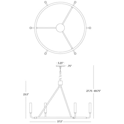 Mavisten Edition Carbonia Chandelier