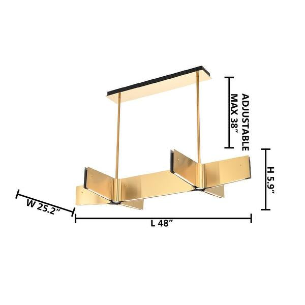 Double Cross LED Chandelier