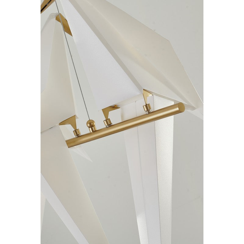 White Bird LED Chandelier