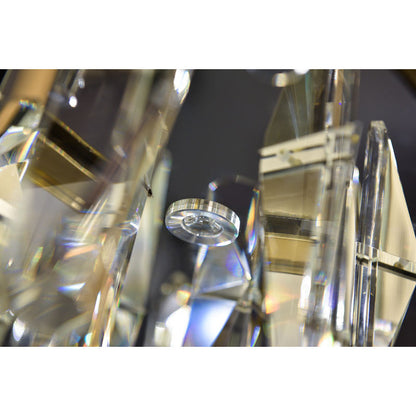 Gold Crystal LED Chandelier