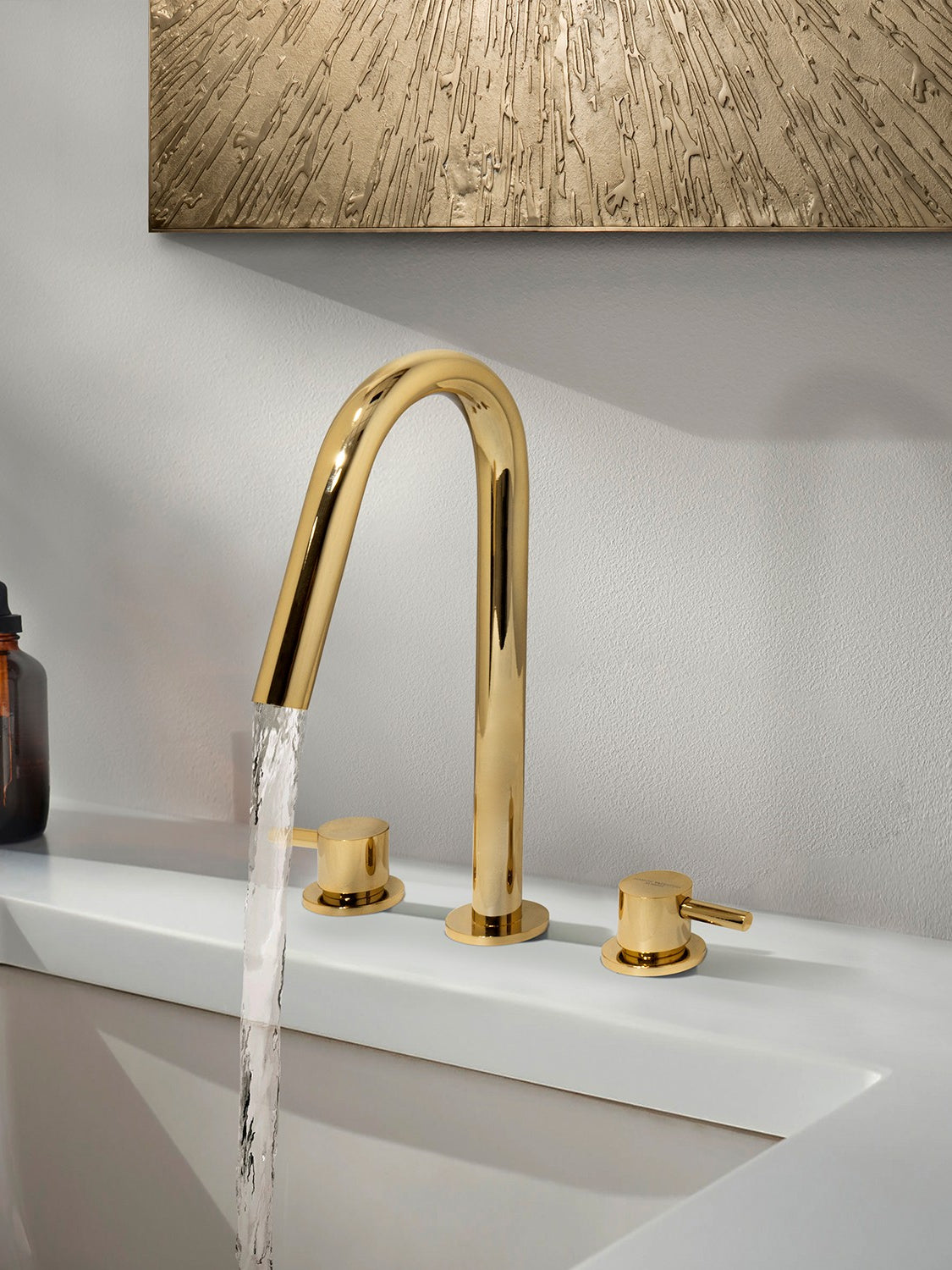 Origin Gold Three Hole Mixer Tap