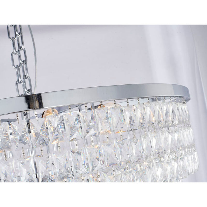 Seven-Tier Chandelier with Crystals