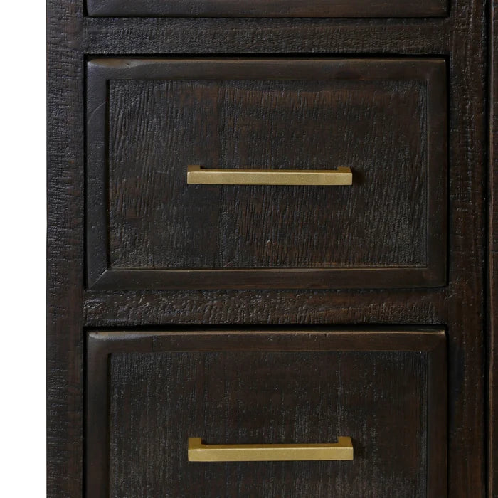 Burnt Umber Solid Wood Wardrobe Console