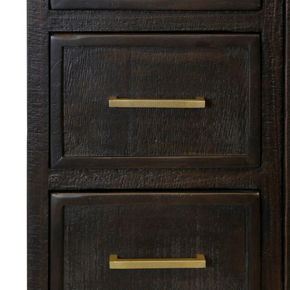 Burnt Umber Solid Wood Wardrobe Console