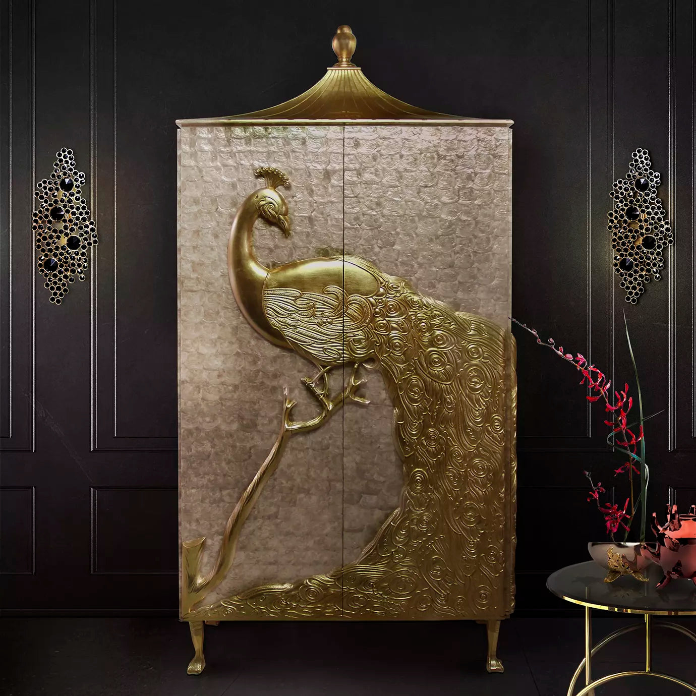 Camilia Mother Of Pearl Armoire