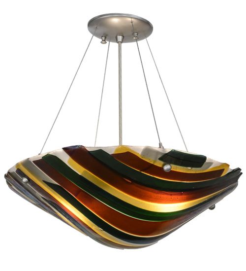 18"W Metro Fusion Penna Di Pavone Pendant by Meyda Lighting