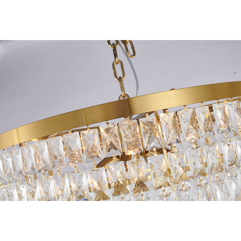 Seven-Tier Chandelier with Crystals