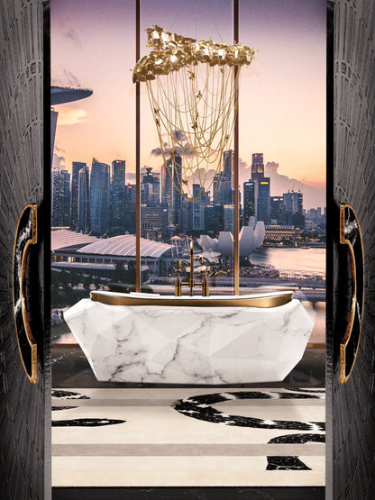 Diamond Marble Bathtub