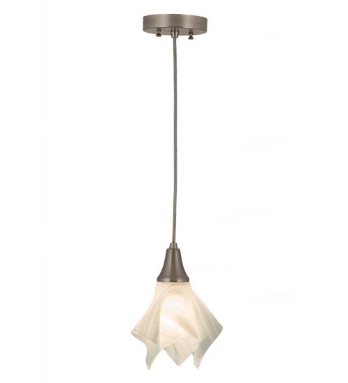 Blanco Swirl Handkerchief Pendant | Brushed Nickel Finish by Meyda Lighting