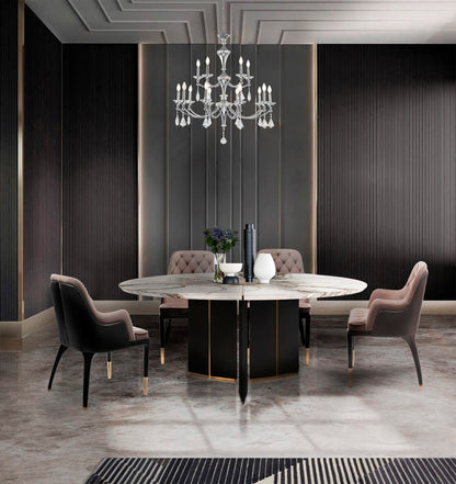 Two-Tier Satin Brass Frame with Champagne Hanging Crystals Accents