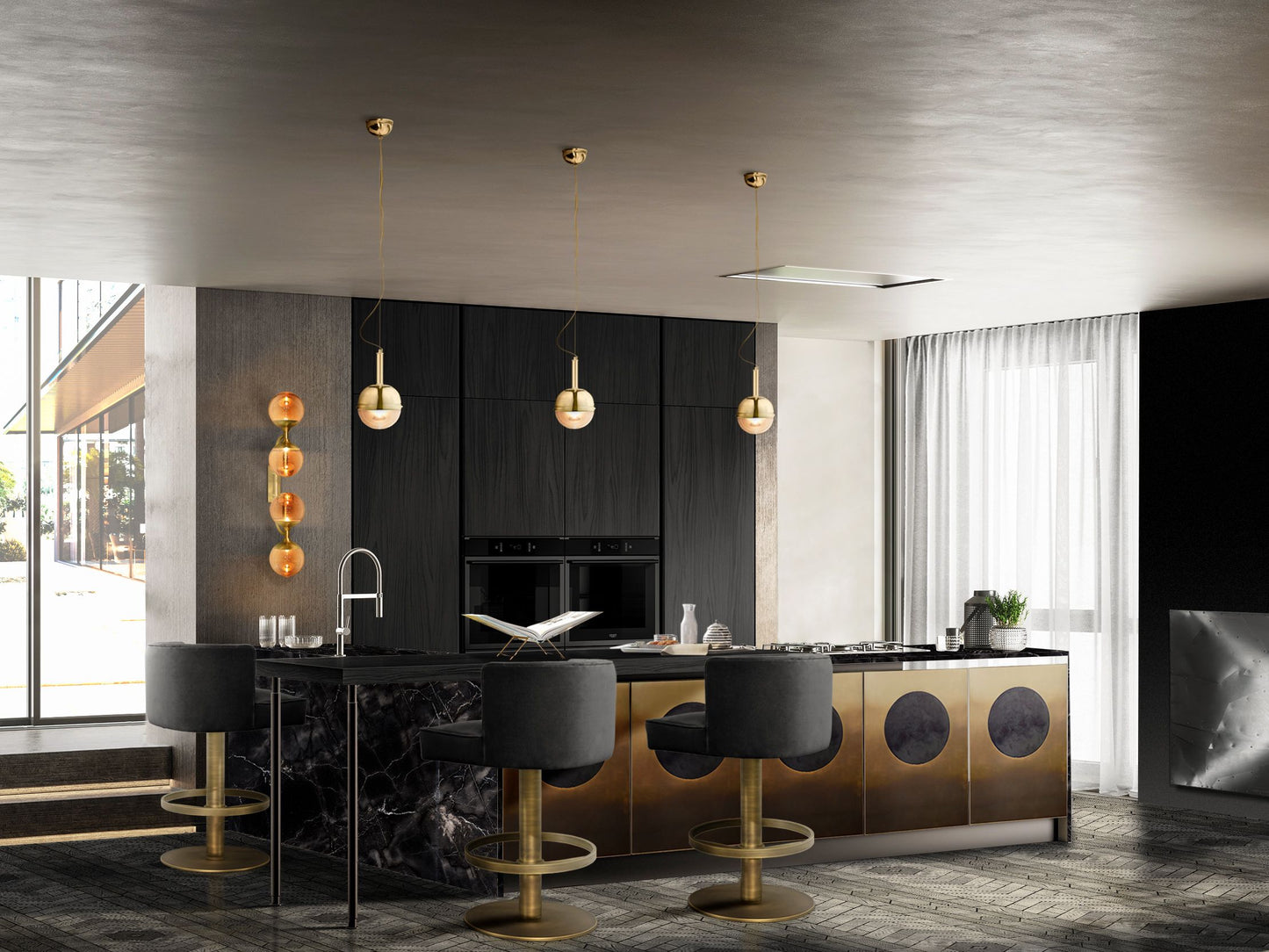 Syrad Wall Lamp by Brabbu