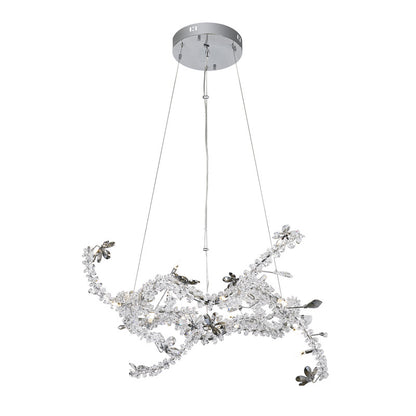 Branch Chandelier With Clear And Smoke Crystal