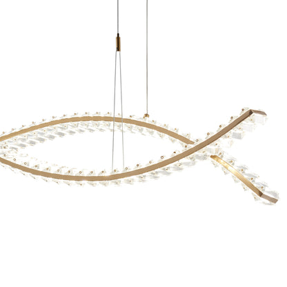 Brushed Gold Charlotte Chandelier