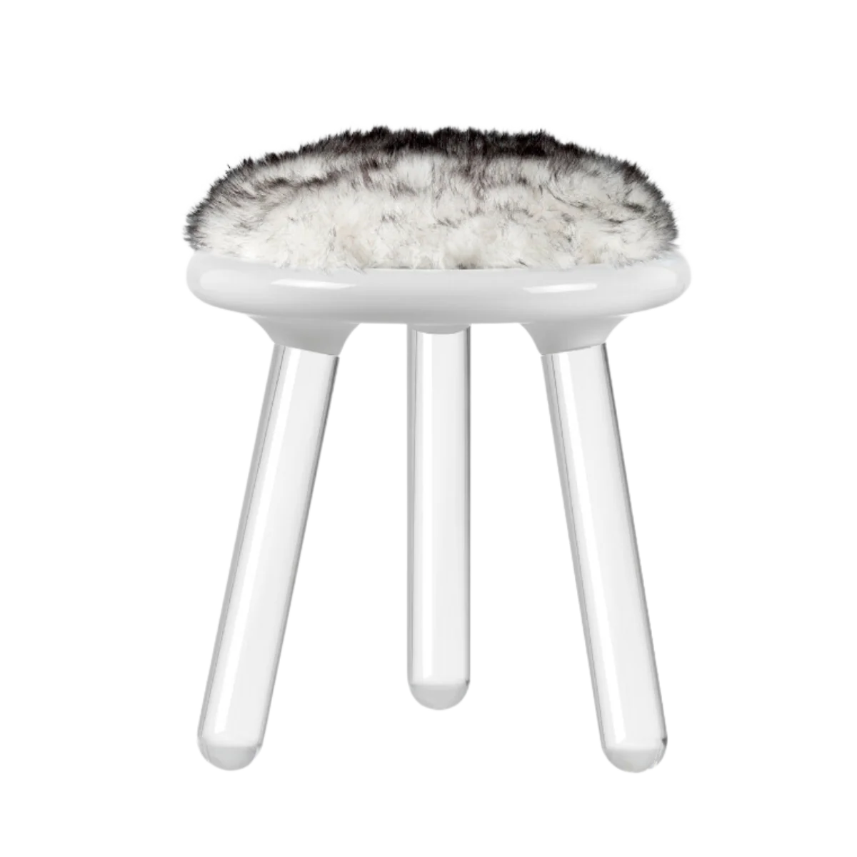 Illusion White Bear Stool