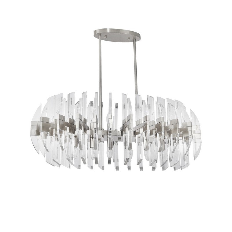 Copper Frame Oval Shape Chandelier