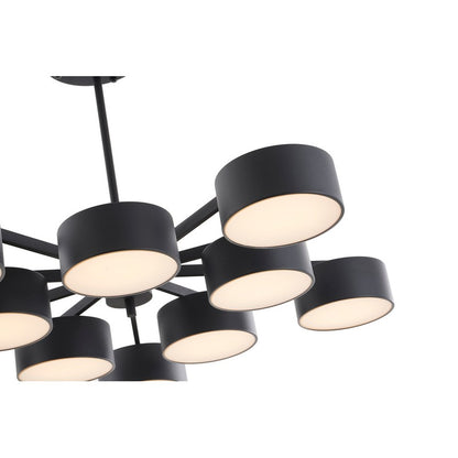 Black/Gold Frame Light Fixture with Black Shades and White Frosted Diffusers