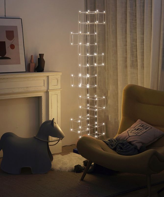 Gold LED Floor Lamp
