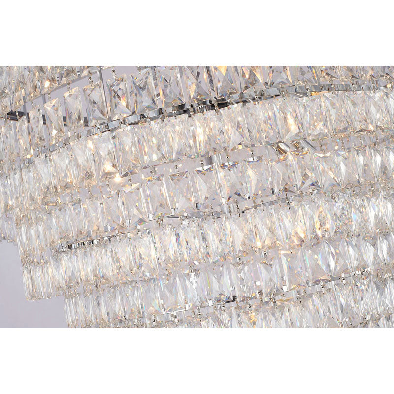Seven-Tier Chandelier with Crystals