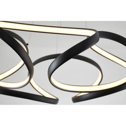 Aluminium Clustered LED Chandelier with White Acrylic Diffuser