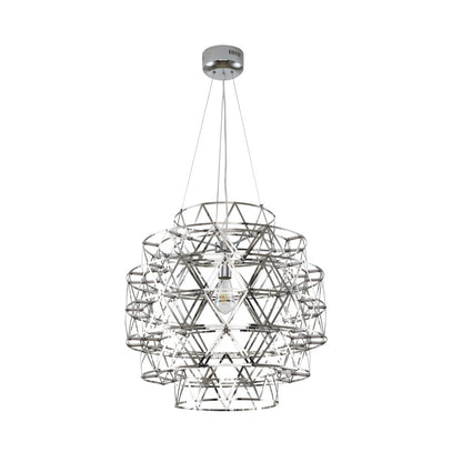 5 Tier 85-Light Dimmable Chrome Stainless Steel LED Chandelier