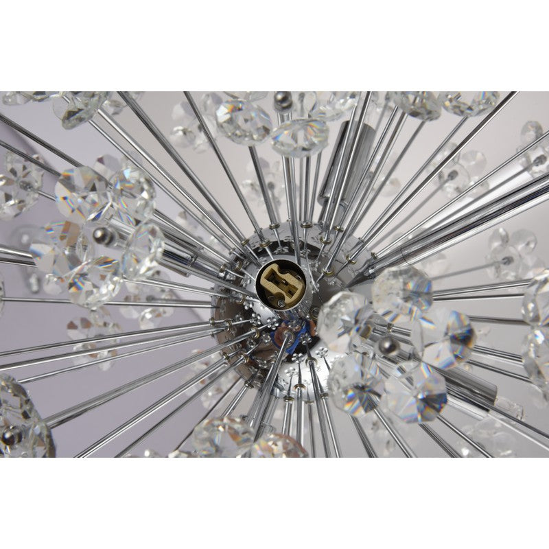 Clear Crystal Sputnik Flower Pendant