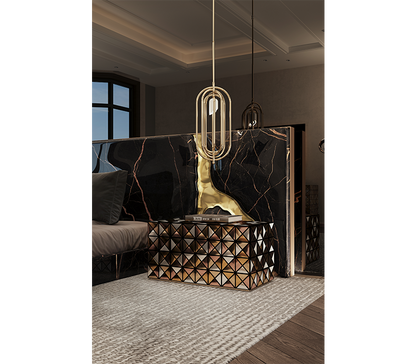 Lapiaz Black Bed & Headboard