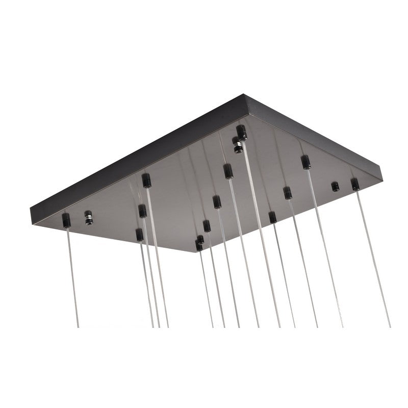 Black Gun Metal Frame Chandelier