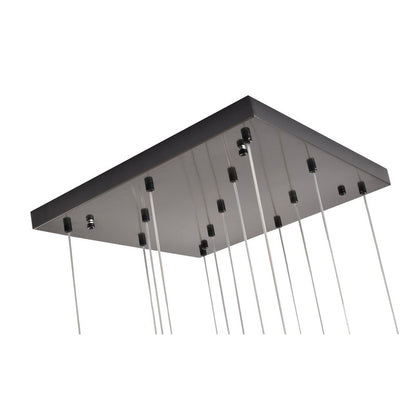 Black Gun Metal Frame Chandelier