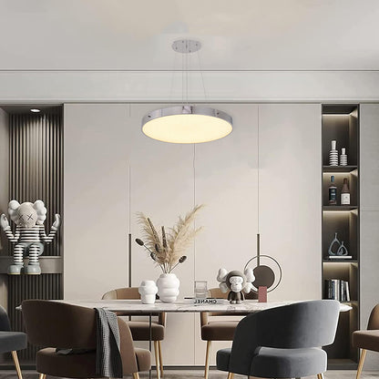 LED Chandelier With A Clear Acrylic Beaded Diffuser