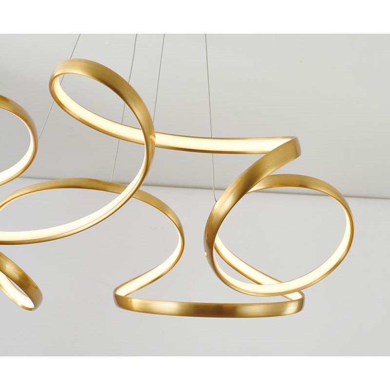 Aluminium Clustered LED Chandelier with White Acrylic Diffuser