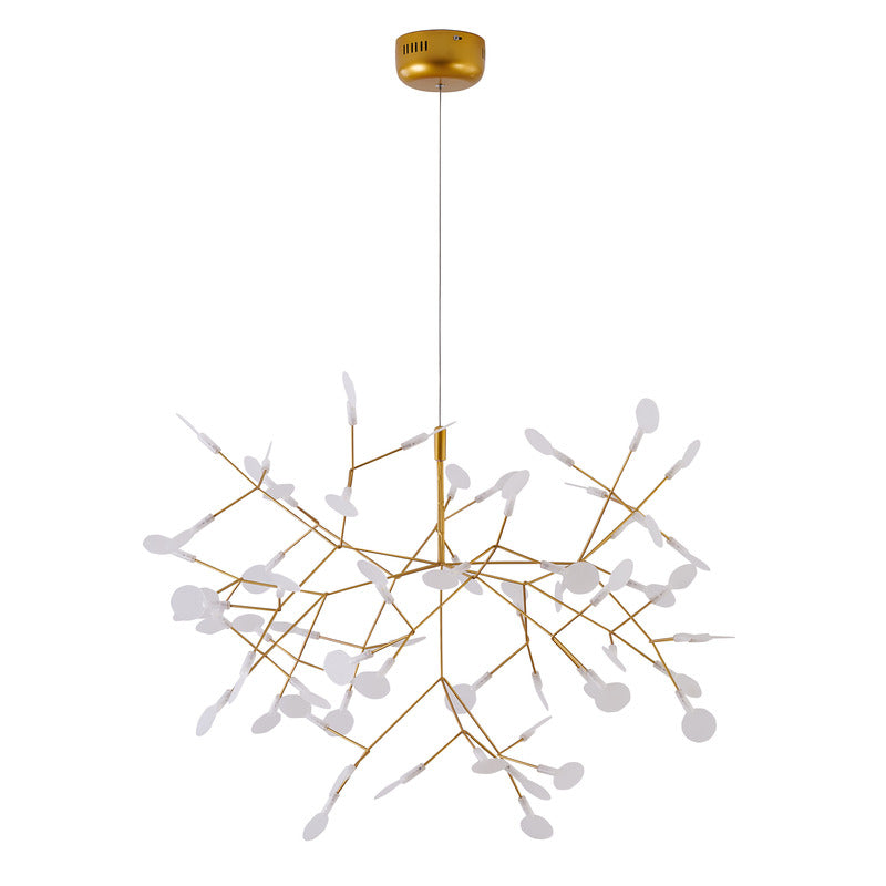 LED Petal Chandelier With Frosted Acrylic Diffusers