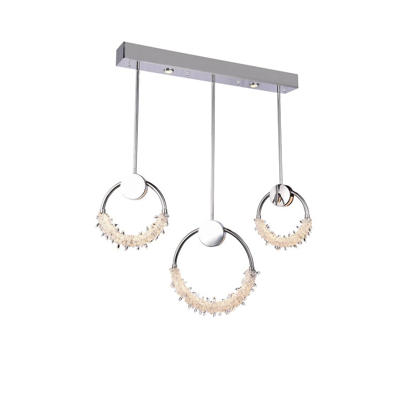 LED Crystal Ring Chandelier