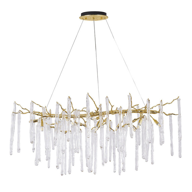 Solid Brass Adjustable Aluminum Chandelier