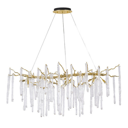 Solid Brass Adjustable Aluminum Chandelier