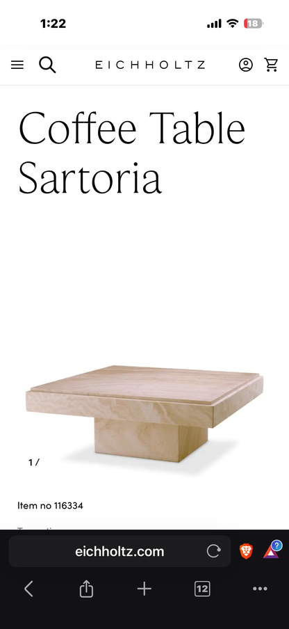 Coffee Table Sartoria