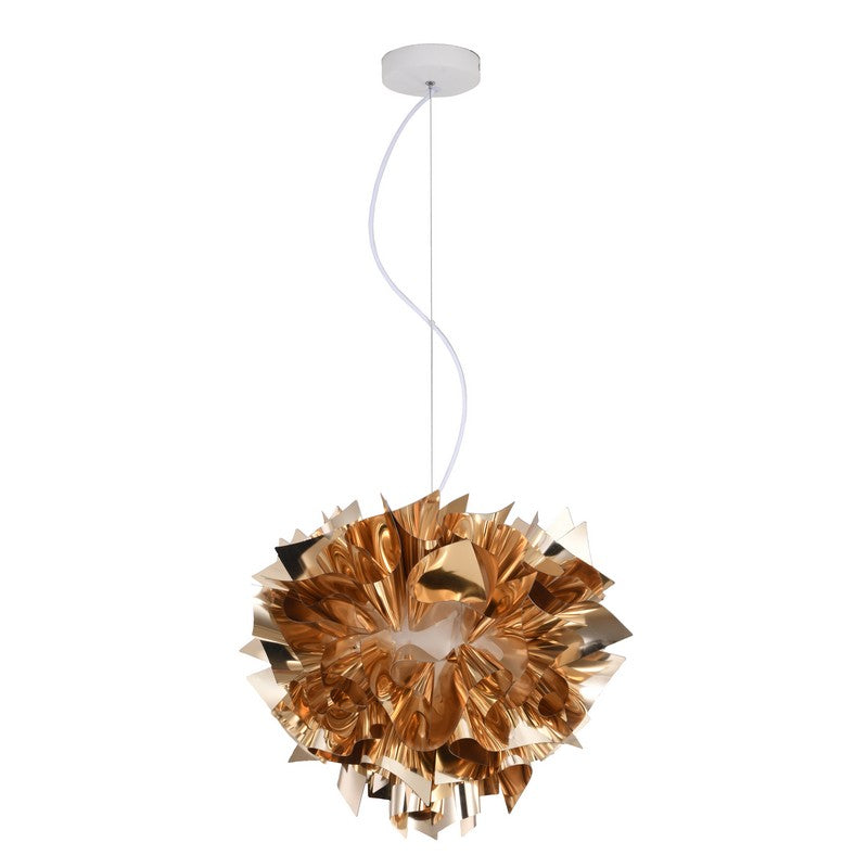 Shiny Gold Acrylic Chandelier