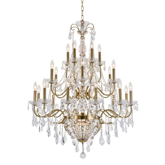 Copper 3-Tier Chandelier