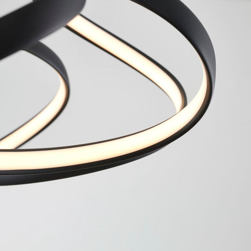 Aluminium Clustered LED Chandelier with White Acrylic Diffuser