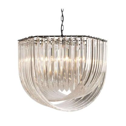 Chandelier Hyères by Eichholtz - Front view light on 