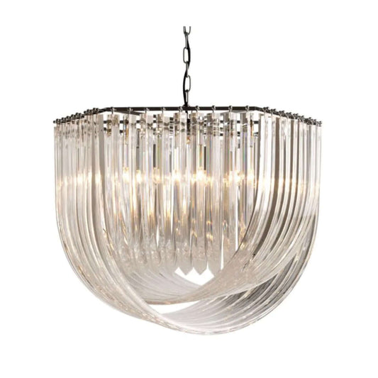 Chandelier Hyères by Eichholtz - Front view light on 