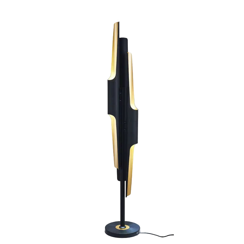 Matte Black Iron Aluminum Floor Lamp
