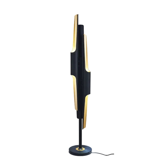Matte Black Iron Aluminum Floor Lamp