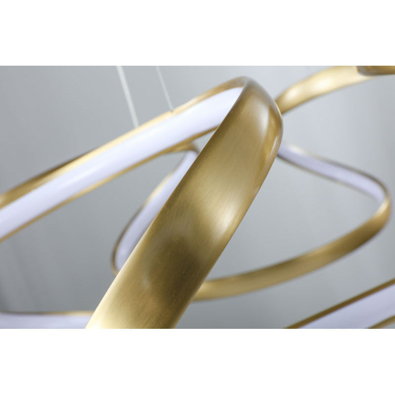 Aluminium Clustered LED Chandelier with White Acrylic Diffuser