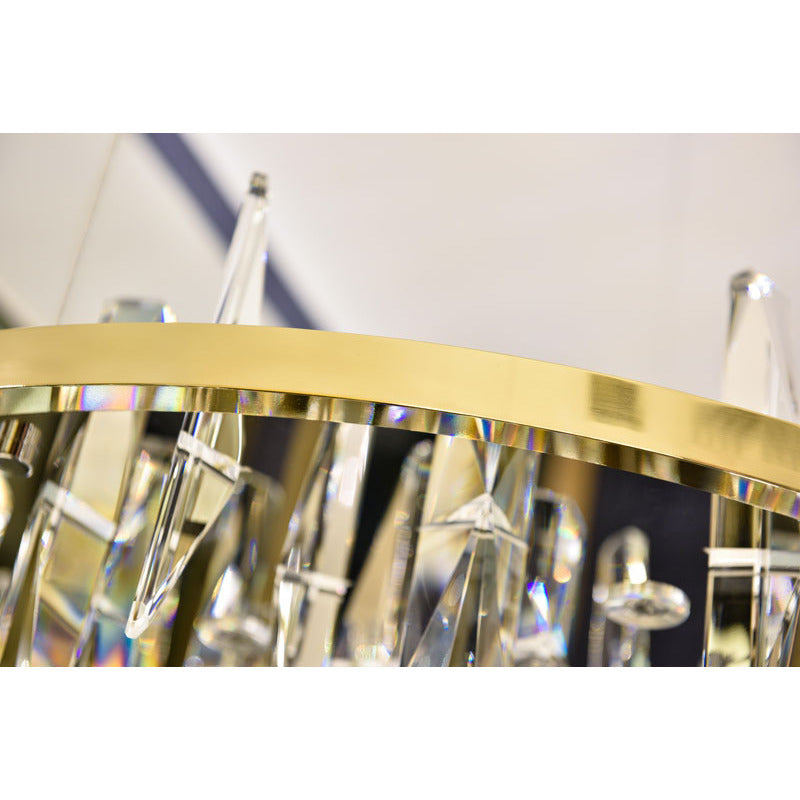 Gold Crystal LED Chandelier