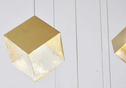 Round Satin Black Frame Chandelier