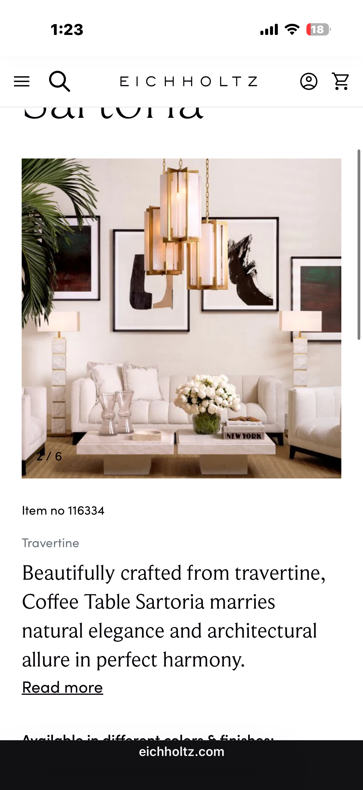 Coffee Table Sartoria