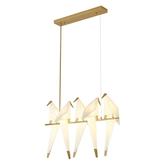 White Bird LED Chandelier