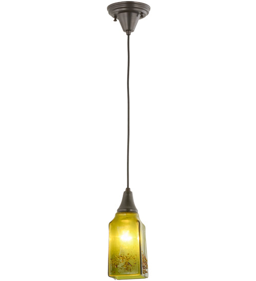 4"Sq Metro Fusion Distressed Draped Mini Pendant by Meyda Lighting